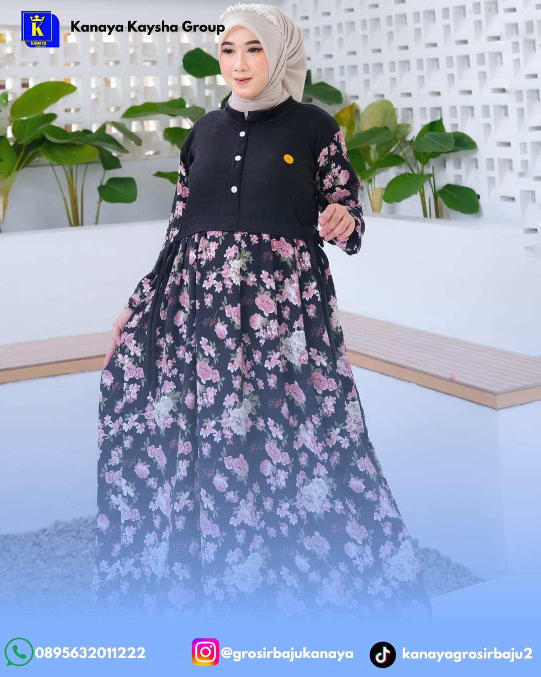 Gamis Knit Mix Cringkle