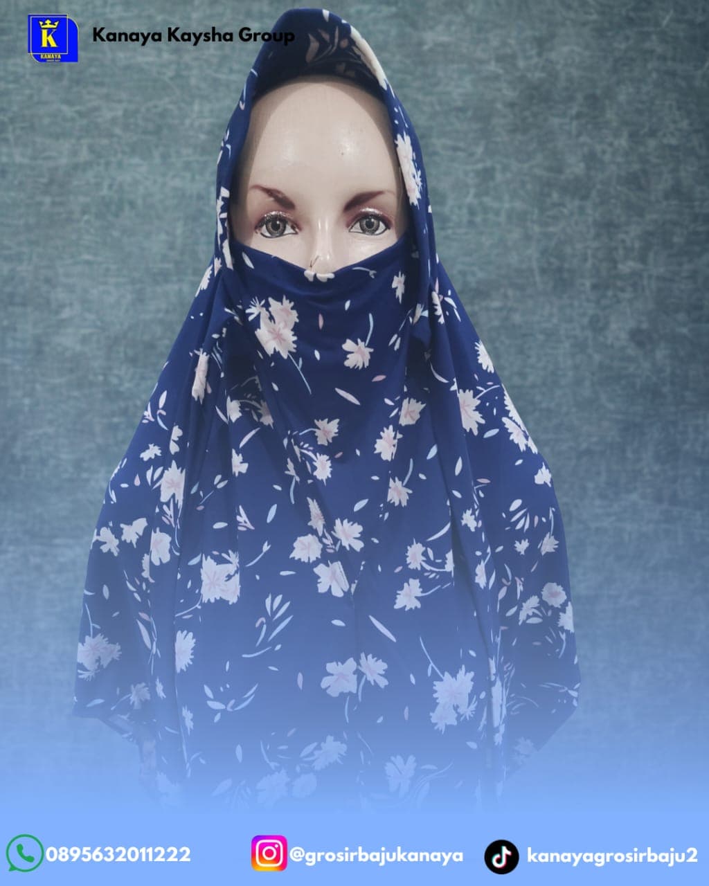 Kerudung Corona Motif
